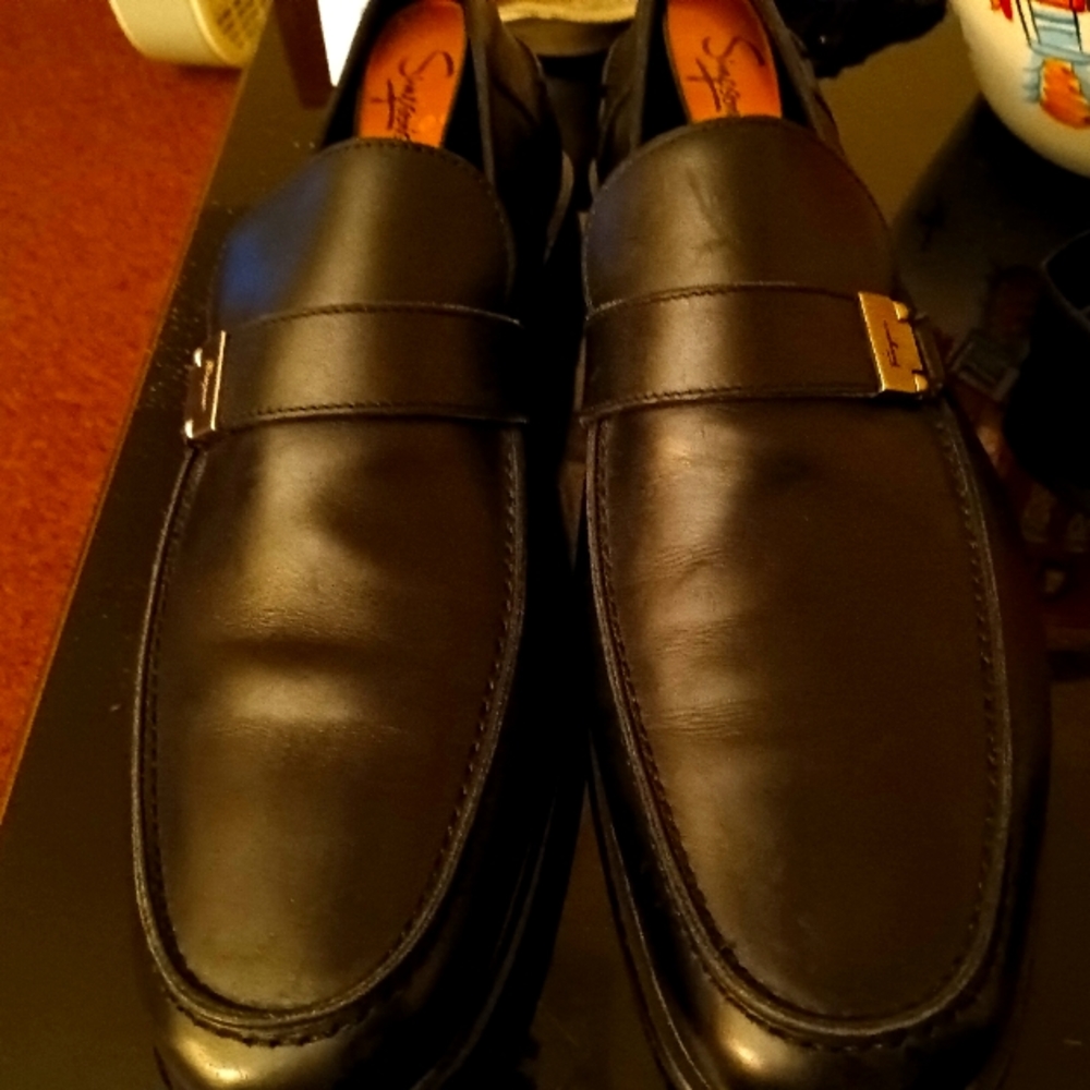 Men's Black Salvatore Ferragamo Dress Shoes